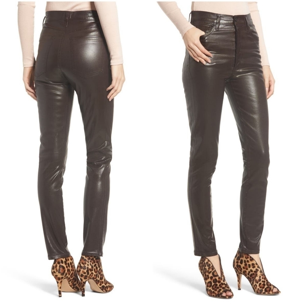 Coh Olivia High Rise Leatherette Size 24 Nwt
